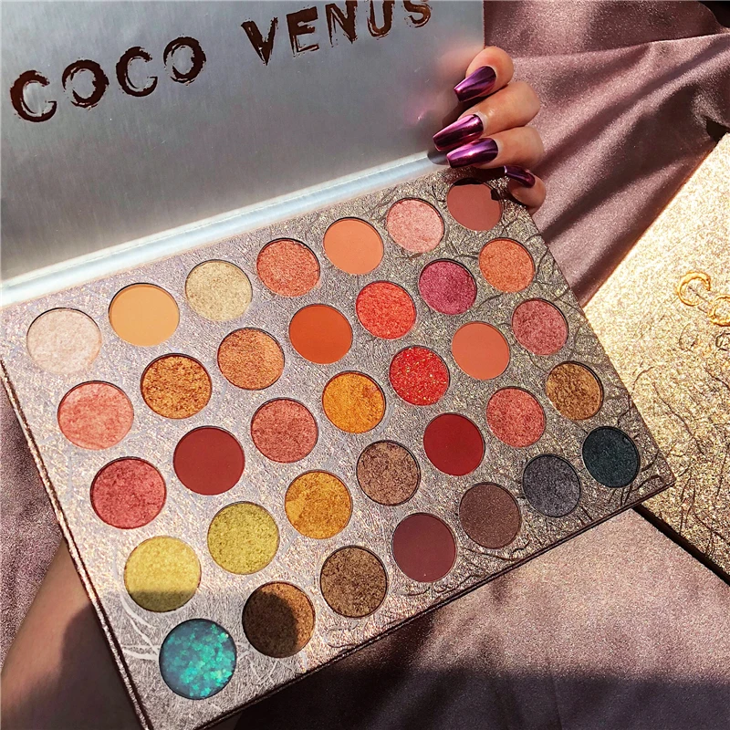 

35 Color Eyeshadow Makeup Palette Matte Pigment Eyeshadow Glitter Shimmer Powder Eyeshadow Pallete Multi Colors Makeup Eyeshadow