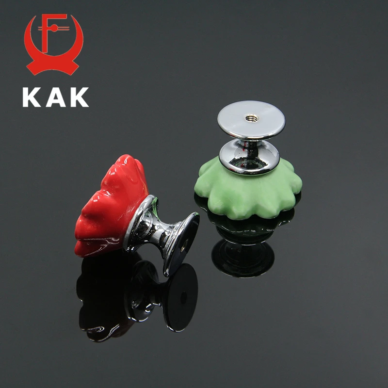 Керамические ручки KAK Orchid для ящика дверей кухонного шкафа детской комнаты с