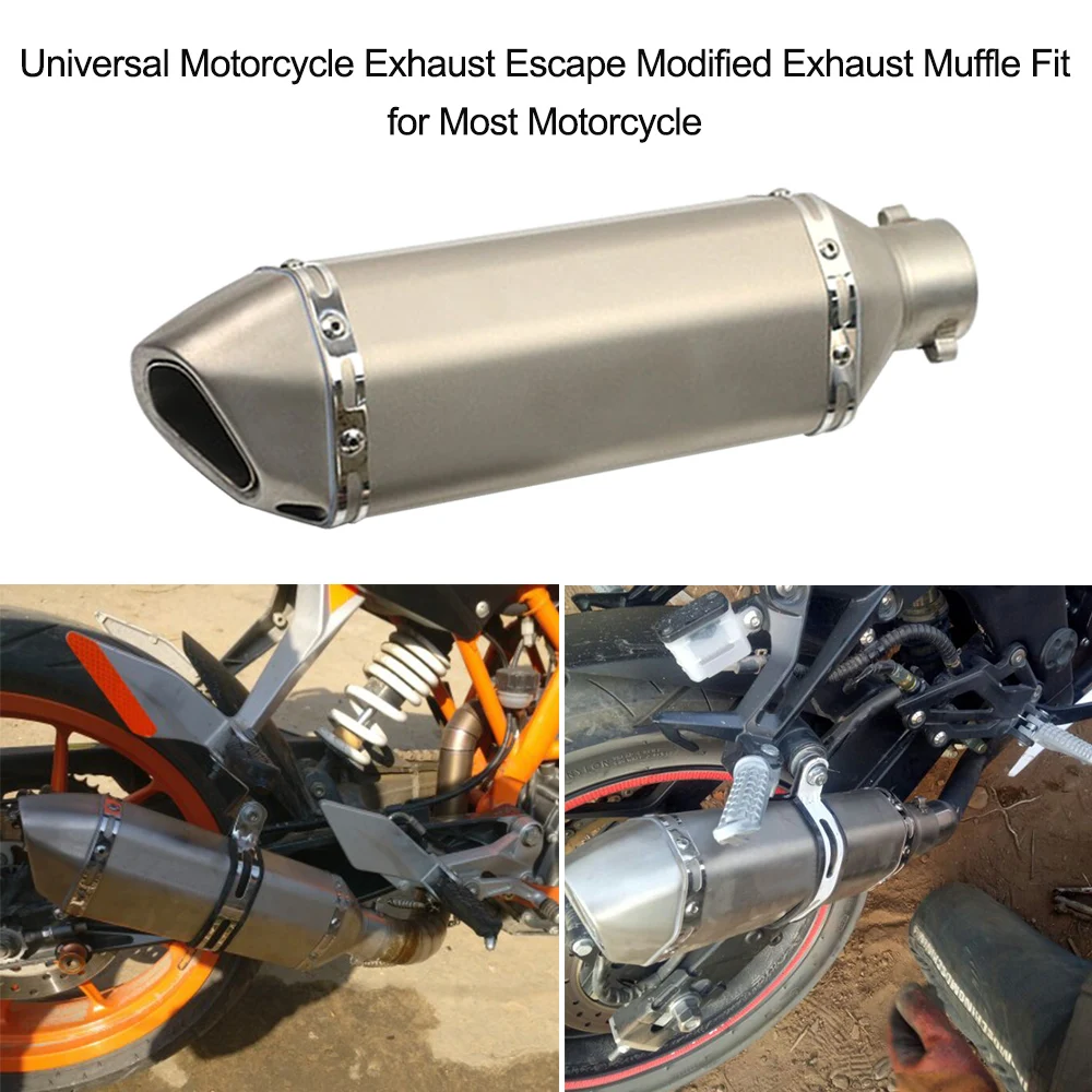 

38-51mm Stainless Steel Universal Motorcycle Exhaust Escape Modified Exhaust Muffle Fit for Most Motorcycle Accessories