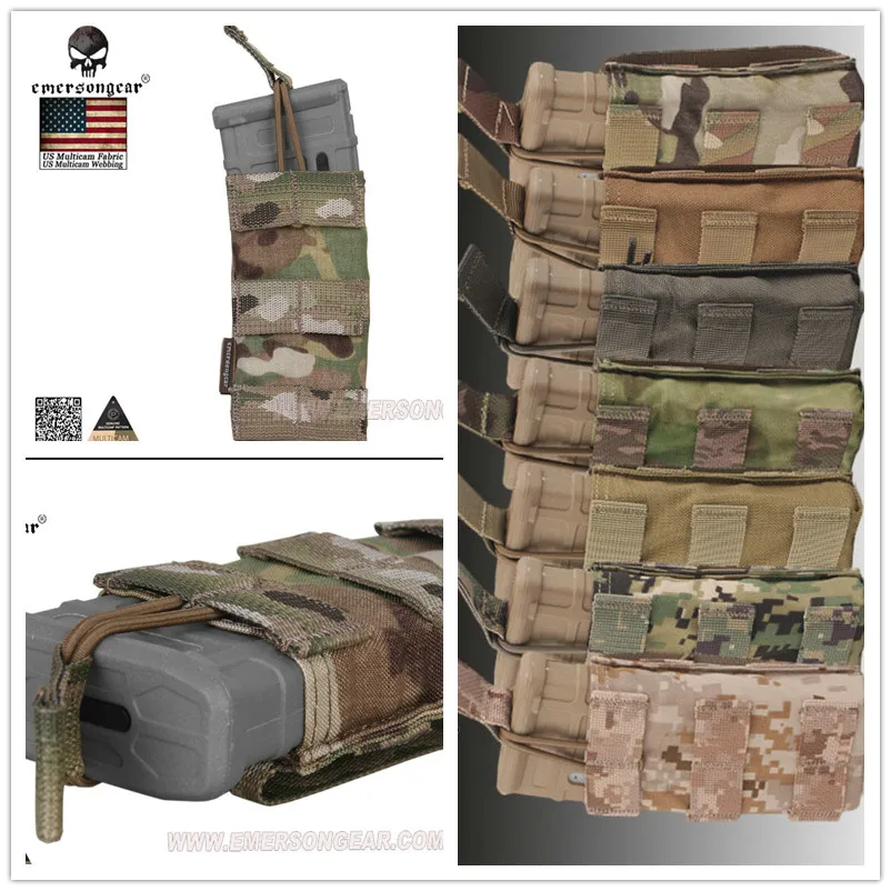 Airsoft Hunting Modular Open Top Single MAG Pouch Emerson Tactical Molle military combat gear EM6353