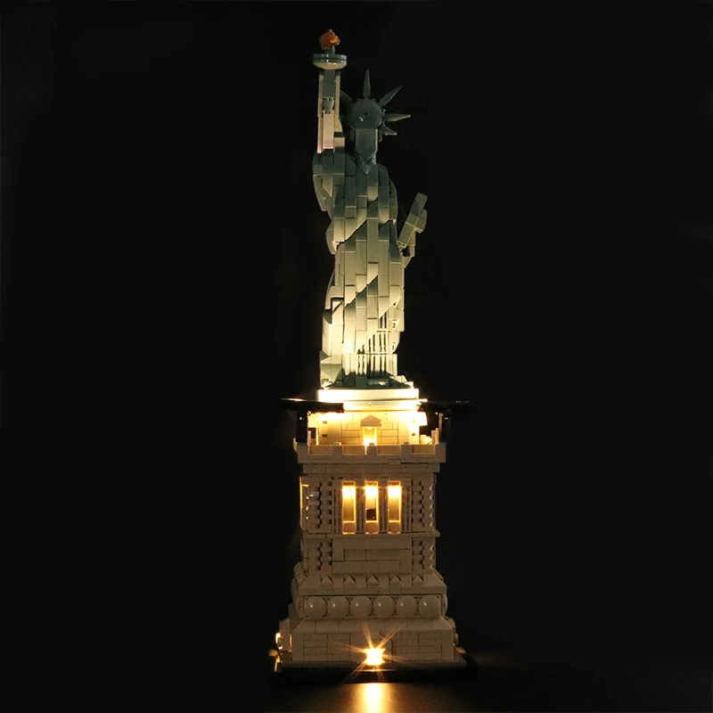 

Led Light Set For Lego 21042 Compatible 17011 Statue of Liberty Building Block Toys for Children (only LED light+Battery box)