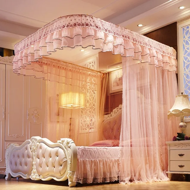 Lace Mosquito Net Extra Large For Twin Queen And King Size Bed Canopy For Bed Quick And Easy Installation Insect Fly Protect Lace Mosquito Net Extra Large For Twin Queen And King Size Bed Canopy For Bed Quick And Easy Installation Insect Fly Protect