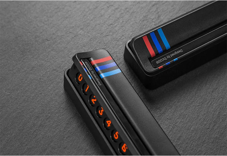 1 PCS Car Temporary Parking Card Phone Number Card Plate Hidden Design Car Accessories for BMW