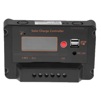 

30A 12V/24V LCD Solar Panel Charge Regulator Battery Controller USB Charger