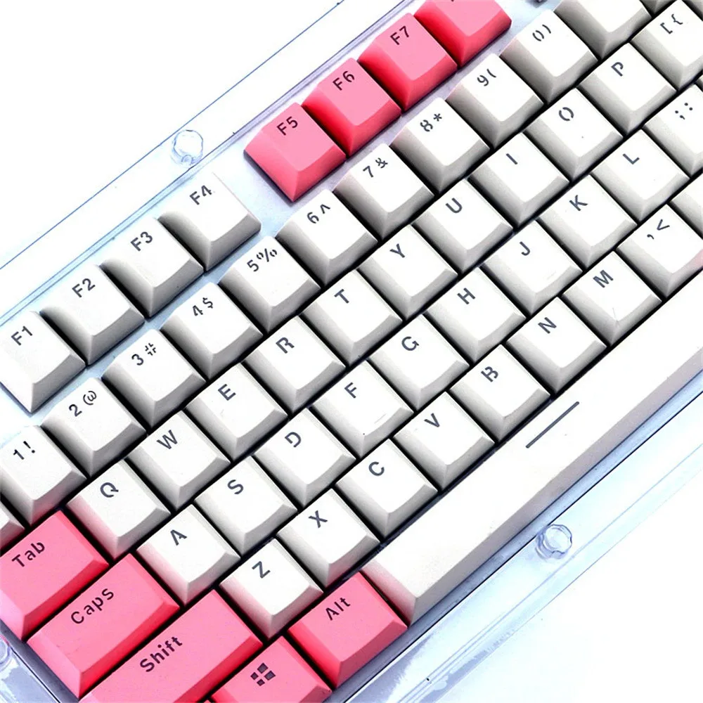 Keycaps для механической вишни MX Переключатель Клавиатуры полупрозрачный двойной