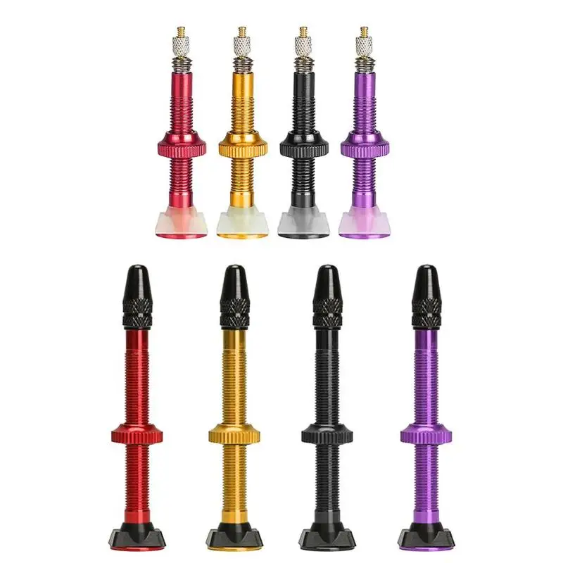 

2pcs 40/60mm MTB Road Bike Extender Valves Ultra-light Aluminum Tubeless Presta Valve Core for Bicycle Tubeless Tire Bike Parts