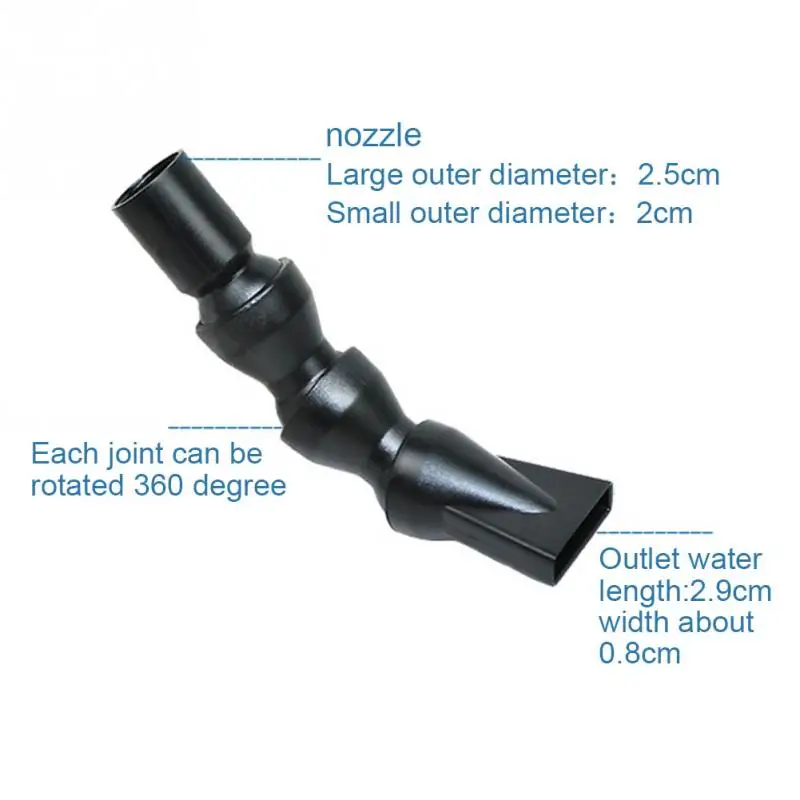 Hot Sales Duckbill Nozzle Flexible Aquarium Water Outlet Duckbill Return Pipe End Plastic Nozzle 20/25mm Drop Shipping#755