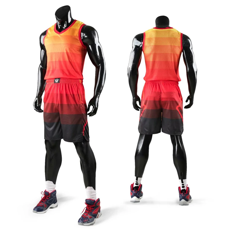 Детский мужской тренировочный Комплект Джерси для баскетбола, пустые спортивные костюмы для колледжа, дышащие баскетбольные майки, форма на заказ