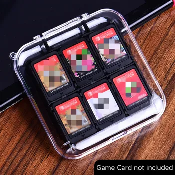 

12 in 1 Games Storage Card Case for Nintend Switch Transparency Storage Case Box Portable Carrying Card Box Games Accessories
