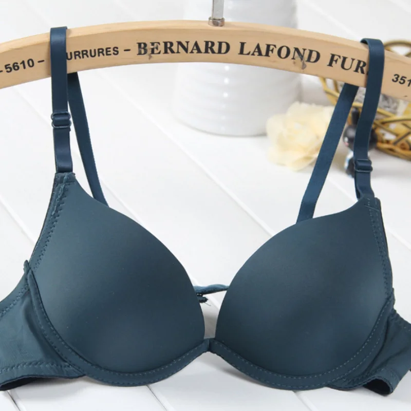 Sexy Women Deep V Brassiere Support Bra Underwired Girl Bralette Padded Bh Top Size 28 30 32 34 36 AA A B Cup underwear sets sale Bra & Brief Sets