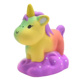 

New Cute Kiibru Slow Rising Jumbo Cloud Unicorn Squishy Super Rainbow Galaxy Cartoon Scented Original Package Toy Gift