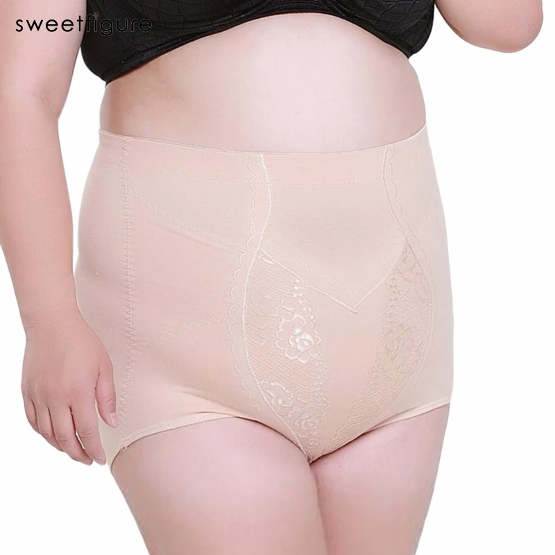 High Waist Plus Big Size Women's Tummy Control Panties Briefs Slimming Stretching Underwear Shorts Belly Slim Shapewear Sheath