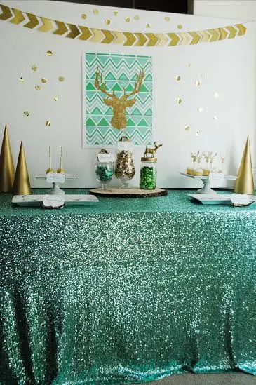 Round Sequin Tablecloth 188