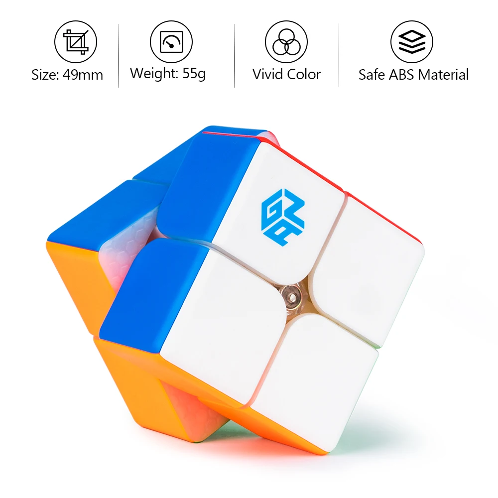 D FantiX GAN249 V2 2x2 Магнитный скоростной куб без наклеек GAN 249 2x2x2 магический головоломка