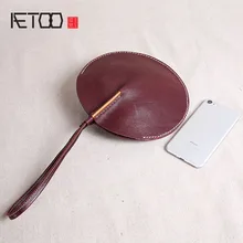 AETOO Handmade leather handbags women's clutch bag hand bag first layer leather coin purse small bag mobile phone bag new