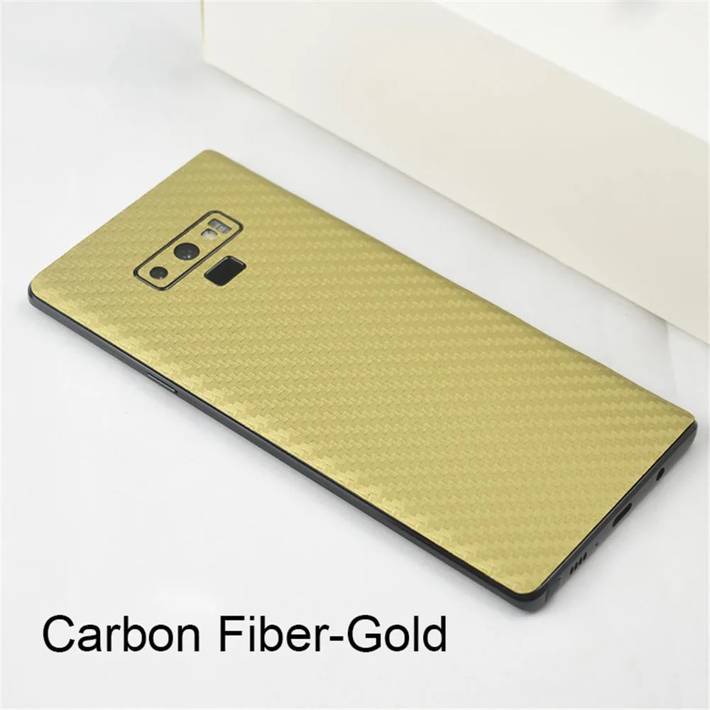 Back Cover Film For Samsung Galaxy Note 9 8 LeatherCarbon FiberWood Skins Protective Sticker For Samsung S9 S8 Plus Note 9 8 (12)