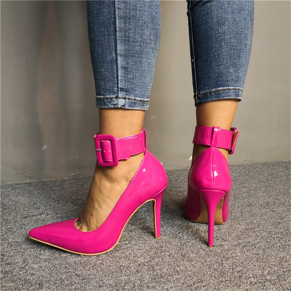 RIBETRINI Plus Size 47 Sexy Thin Heeled High Heels Women Shoes Pointed Toe Summer Party Wedding Shoes Woman Stiletto Pumps