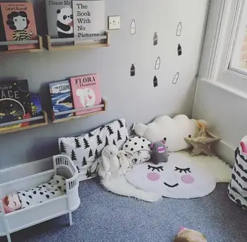 

INS New Lovely Animal Crawling Blanket Carpet Floor Baby Play Mats Children Room Decoration Play Rugs Creeping Mat 106*68CM Size