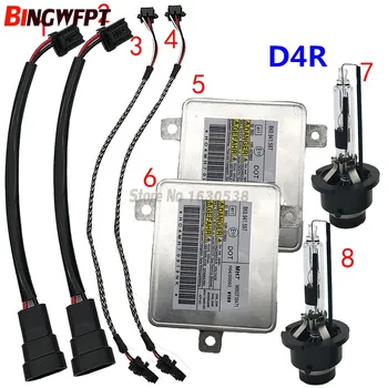 

2x 8K0941597 W003T18471 2048703226 New Headlight HID Lamp D4R + Ballast +Wire For Audi A3 2008-2013 A4 2007-2011 ForVW CC