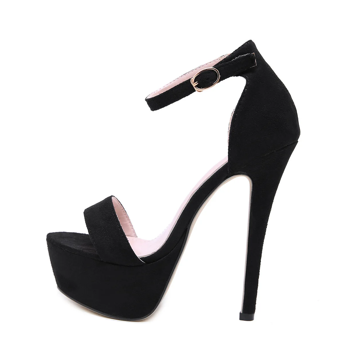 Очень высокая водонепроницаемая обувь для ночного клуба; коллекция года; женская обувь; Летние босоножки - Цвет: black