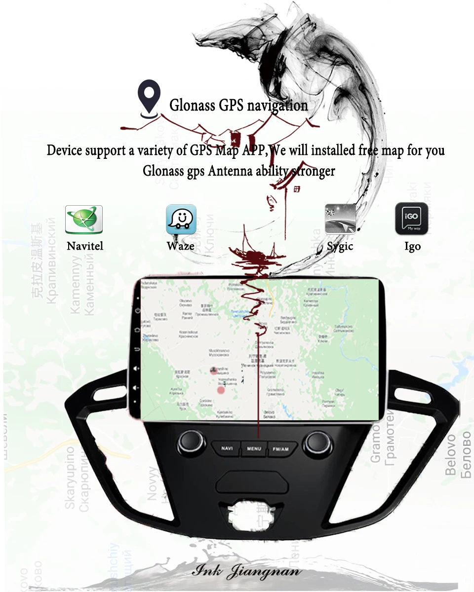 Sale 2 Din 9 Inch Car DVD Player For Ford Tourneo/Transit 150/250/350/350 2013-2018 With 3/4G Radio GPS Navigation 1024*600 Head unit 8