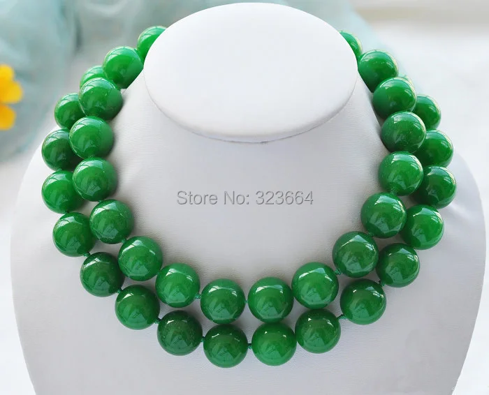 big green beads necklace