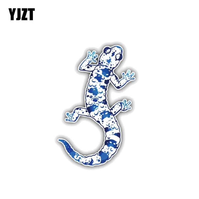 

YJZT 7.4CM*11.5CM Animal Salamander Warning Car Sticker PVC Reflective Decal 12-1409