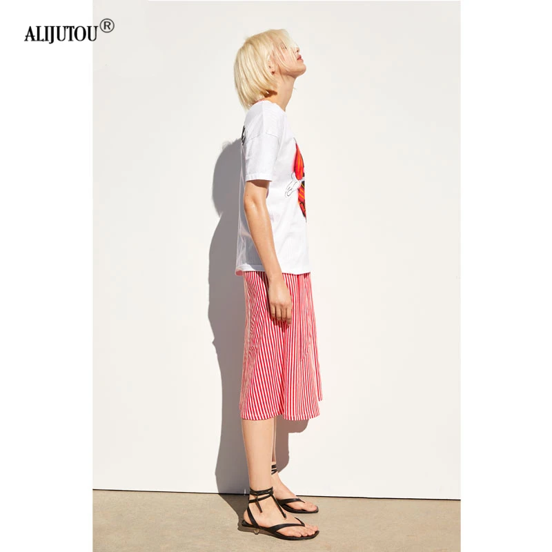 Warner Bros New Cute Cartoon Bugs Bunny T Shirts For Women Harajuku Totoro Fashion Girl Casual Tops Female Print Tees Zaraing