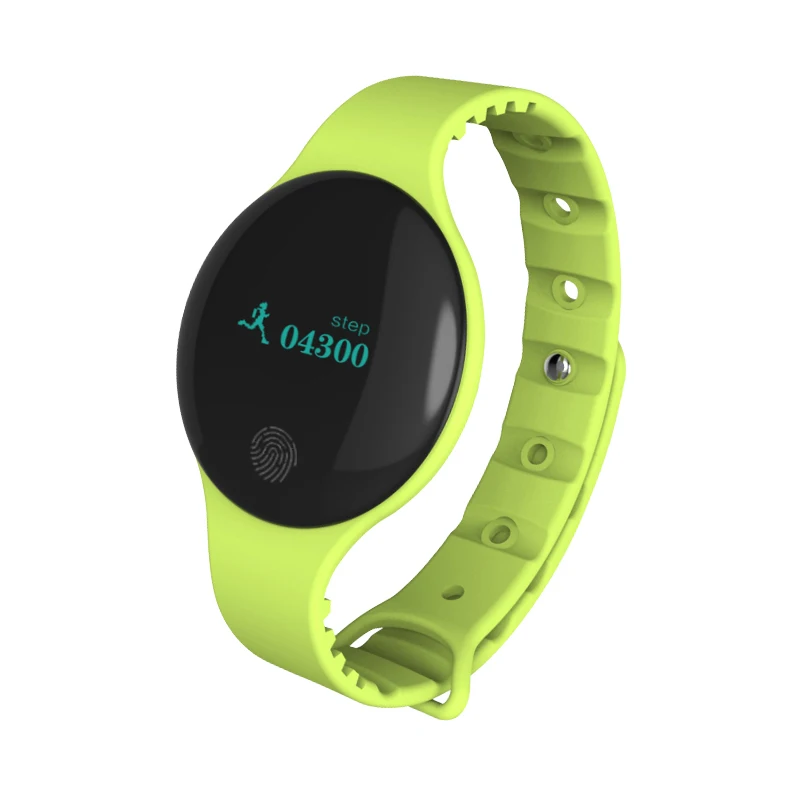 Новые Детские стильные спортивные фитнес-часы, умный Браслет, трекер активности, шагомер, носимое устройство, PK Fit-Bit H8 Smart Band - Цвет: Зеленый