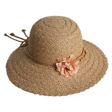Новая мода женские девушка шляпы Кепки пляжная соломенная шляпа джаз Зонт Панама шляпа Федора Гангстер Кепки
