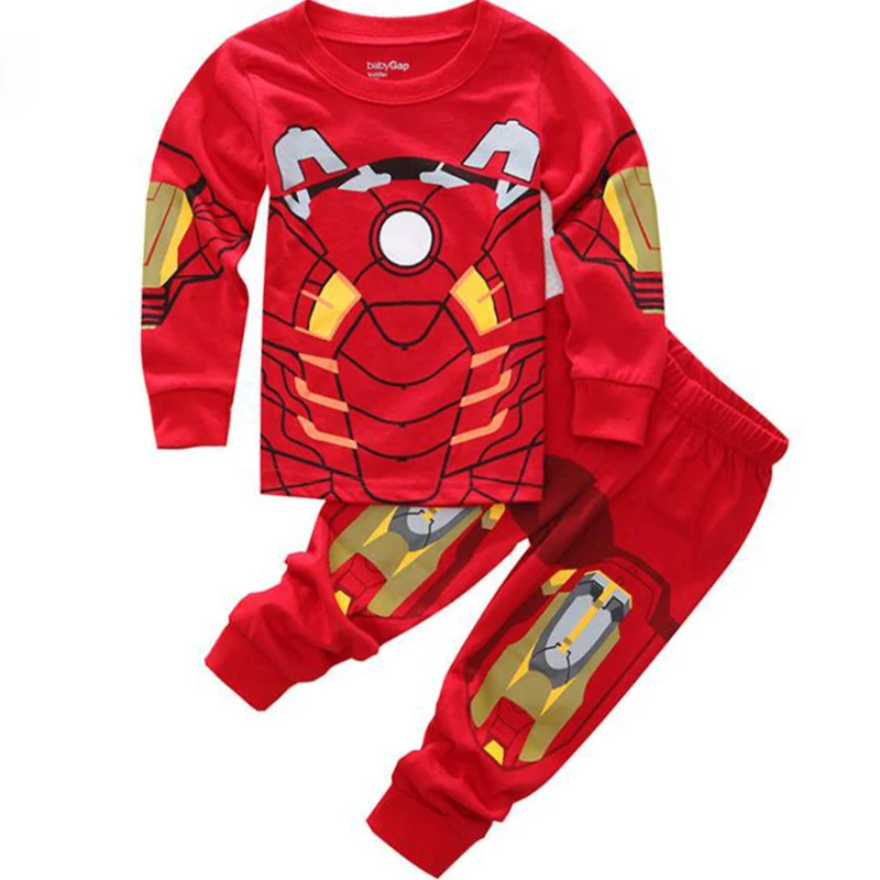 Спортивный костюм «Человек-паук» для маленьких мальчиков; Рождественский спортивный костюм из 2 предметов; комплекты одежды для детей; блузка; рубашка; пижамный комплект со штанами