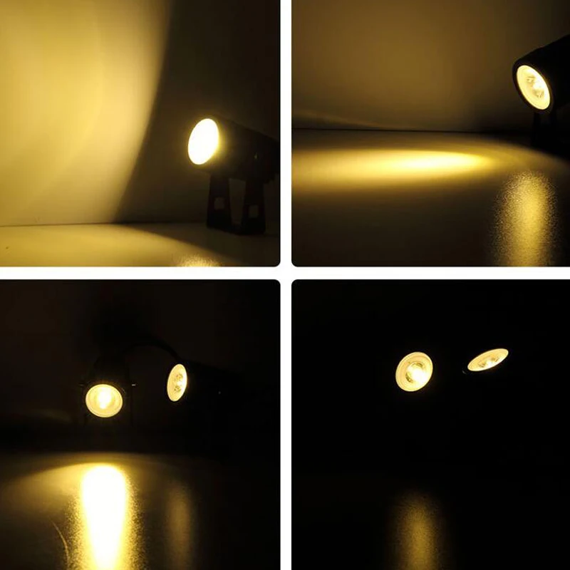 Double Head LED Solar panel Powered LED Lights Spotlight Outdoor Path Spot Lamp Yard Garden Lawn Landscape LED spot light  (16)