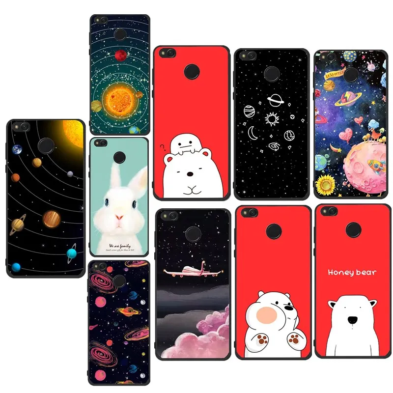 

High Quality Case For Xiaomi Redmi 4x Case Soft Silicone Cartoon Painted Back Cover For Xiaomi Redmi 4A Note 4 5a mi a1 Case