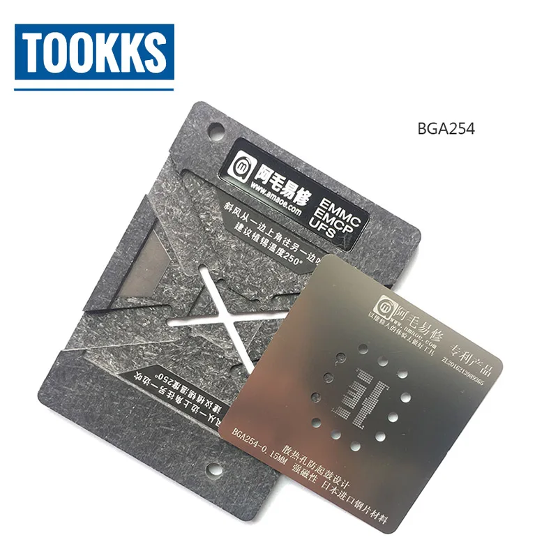 0 15 мм EMMC EMCP UFS реболлинговая jig платформа BGA153 BGA162 BGA169 BGA254 BGA221 BGA186 трафаретная