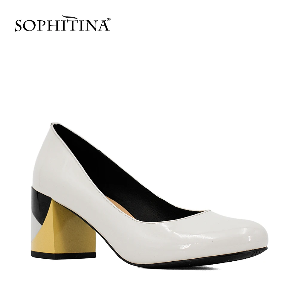 pumps with a thick heel