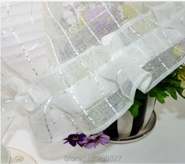 New White Short Curtain Kitchen Sheer Curtains Tulle Window Small Voile Ready Made Cortinas rideaux cuisine court (4)