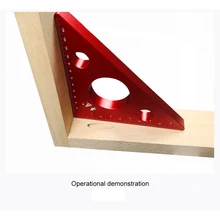 Woodworking Ruler Square Triangle Ruler for Speed Square Triangle Angle Protractor Laser engraving Carpenter Measuring Tools binoax aluminum alloy four sided ruler measuring instrument template angle tool mechanism slides with laser engraving