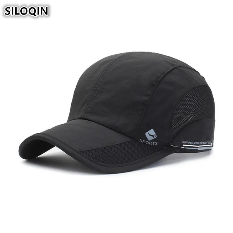 

SILOQIN Unisex Snapback Caps Breathable Mesh Baseball Cap Bone 2019 NEW Couple's Cap Adjustable Size Men's Women's Brands Hat