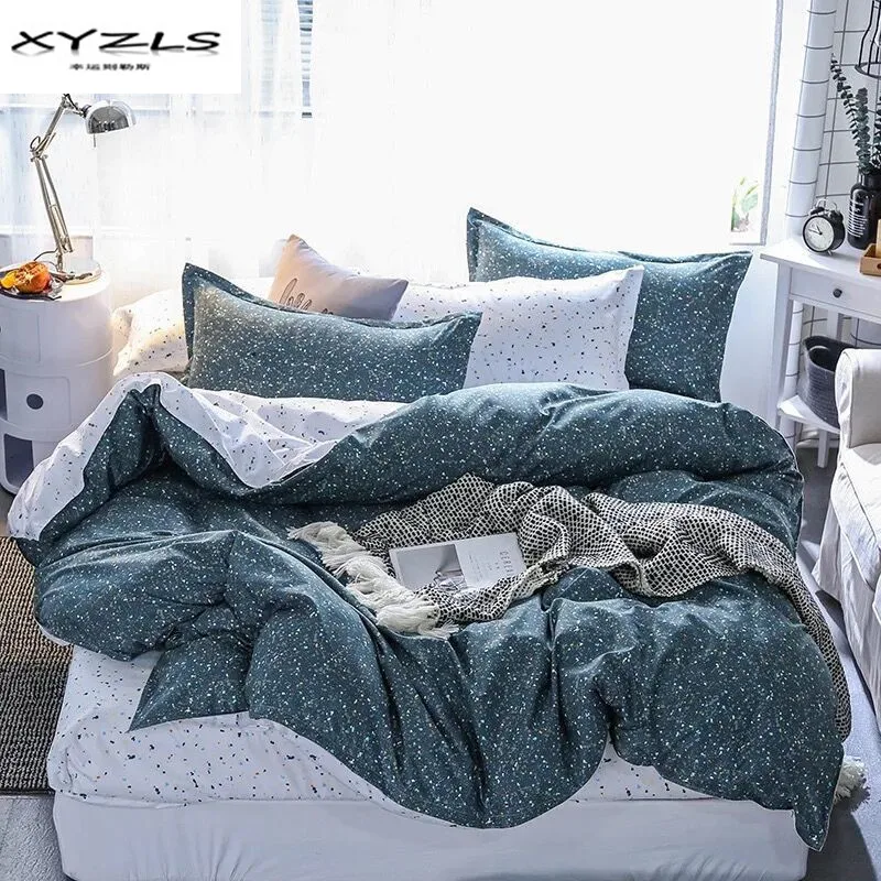 

XYZLS High Quality Polyester Bedding Sets 2/3/4PCS Space Starlight Printed Bed Linen Duvet Cover Pillowcase Cover Set