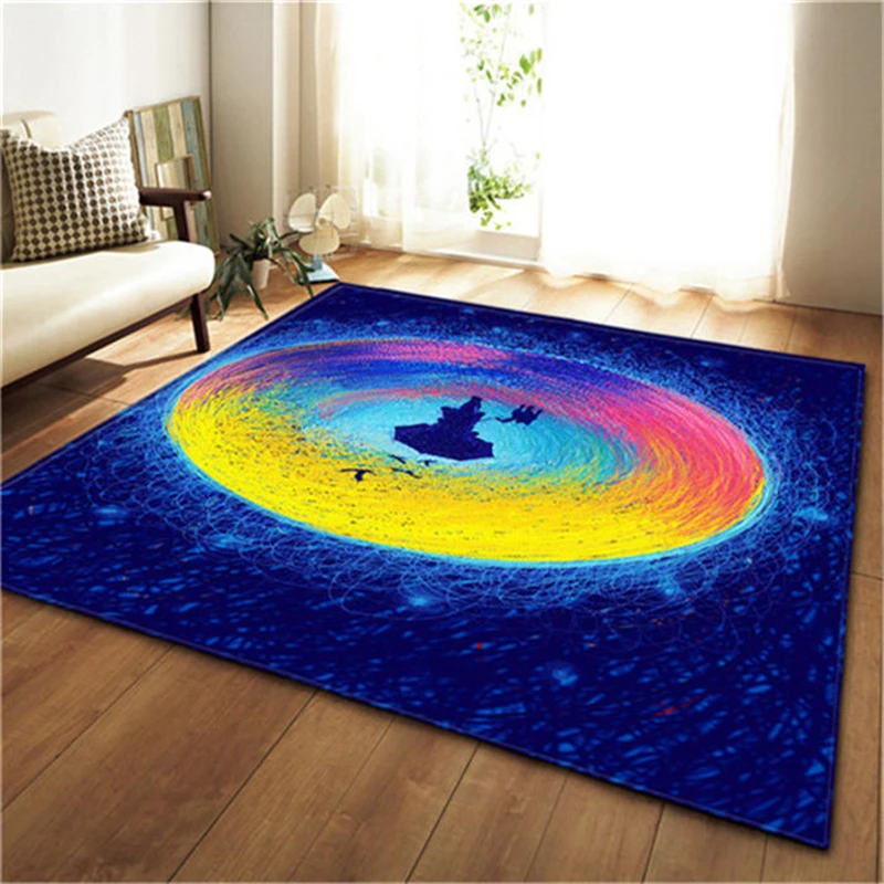 

New Arrival 100% Polyester Fabric Soft Anti Slip Wrinkle Resistant Machine Washable Parlor Living Room Carpets Big Floor Playmat
