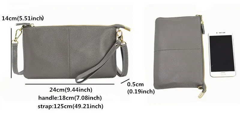 Designer Clutch Bag Women Genuine Leather Handbags Bronze Fashion ...