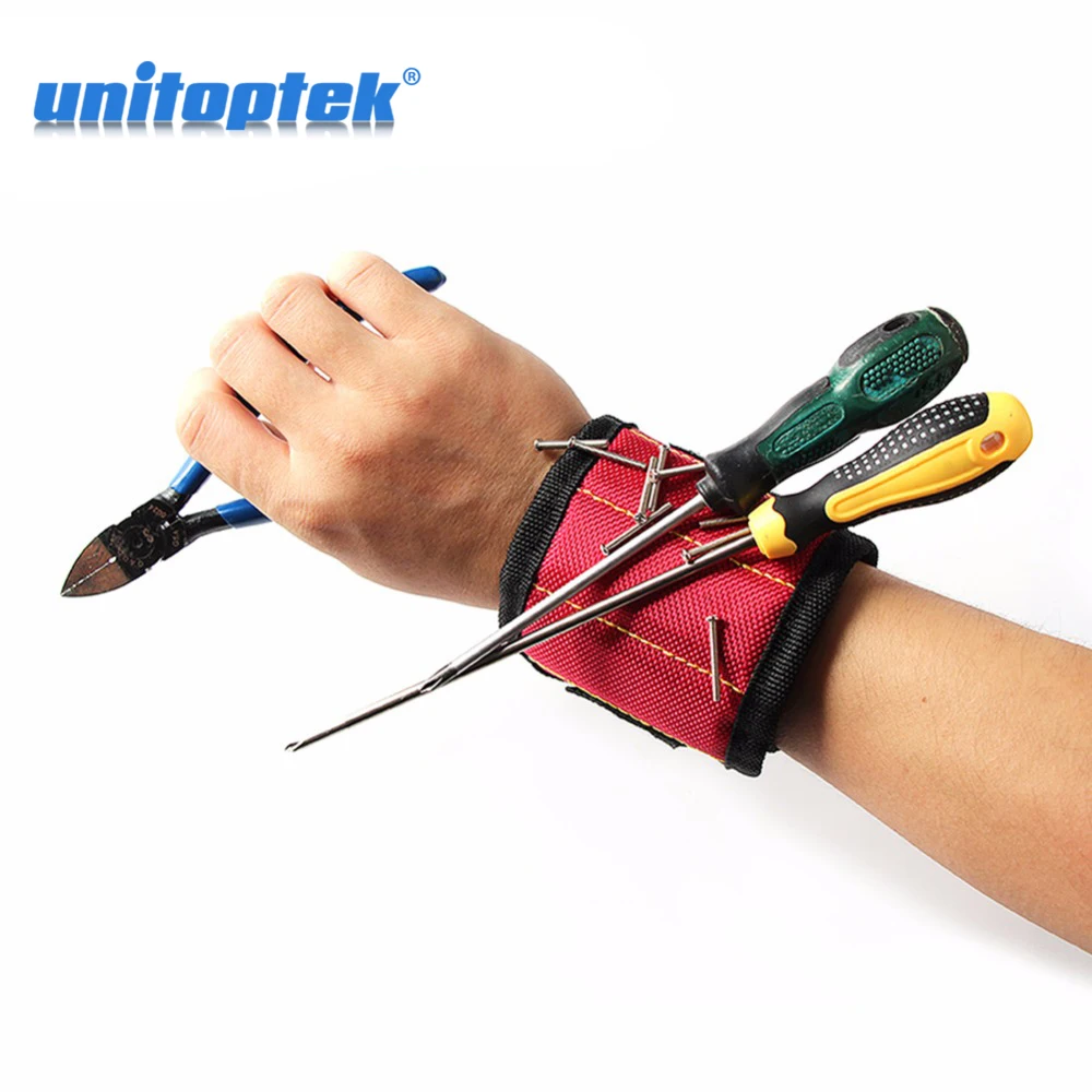 

3 Color Magnetic Wristband Pocket Tool Belt Pouch Bag Screws Holder Holding Tools Practical Strong Chuck Wrist Toolkit