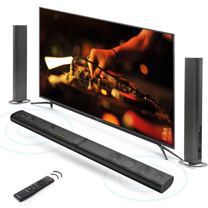 8 Speakers HiFi Detachable Wireless Bluetooth Soundbar 3D Surround