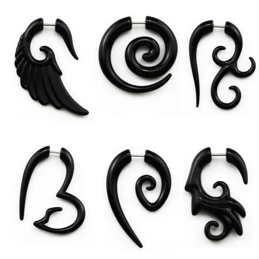 Online Get Cheap Tapers For Ears Aliexpress Alibaba Group in Fantastic black body jewelry – the top resource