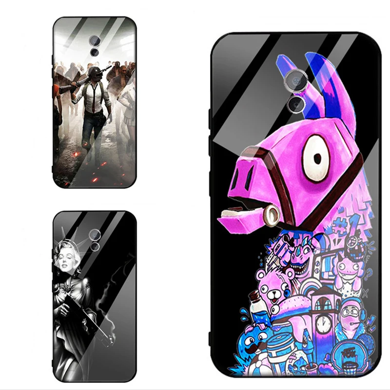 

For Coque Vivo xplay6 y71 y83 y85 Case Toughened glass soft Back Cover For Vivo y93 y97 iqoo v15 Case pubg Phone Cover Capas