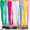 Pantalon crayon pour Femme, pantalon Slim, couleur bonbon, solide, Slim, grande taille, printemps et automne ► Photo 1/6