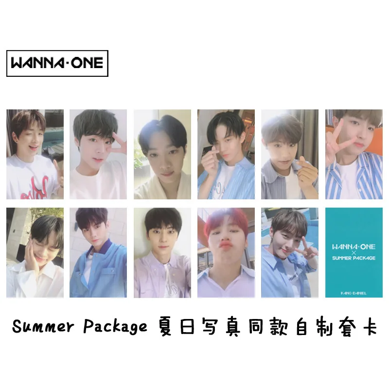 Wanna One летняя посылка карточка K POP самодельные бумажные карты автограф Фотокарта