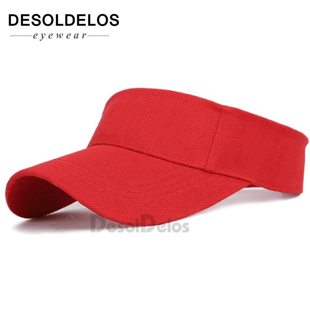 

2019 Spring Summer Sports Sun Cap Men Women Adjustable cotton Visor UV Protection Top Empty Tennis Golf Running Sunscreen Hat
