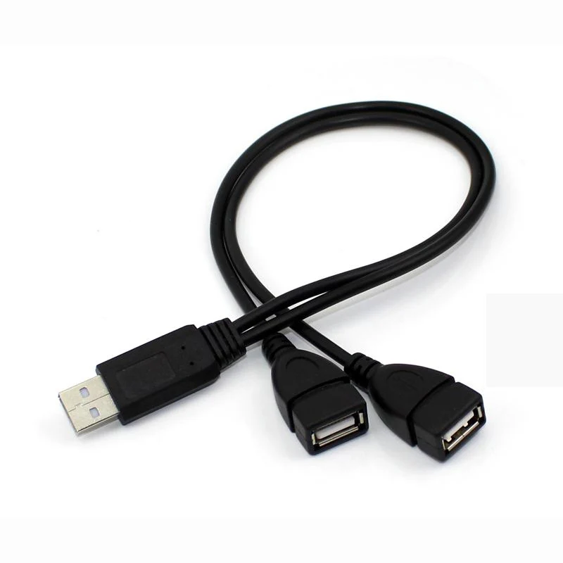 USB 2 0 и кабель двойной сплиттер Женский к мужской удлинитель питания Кабель