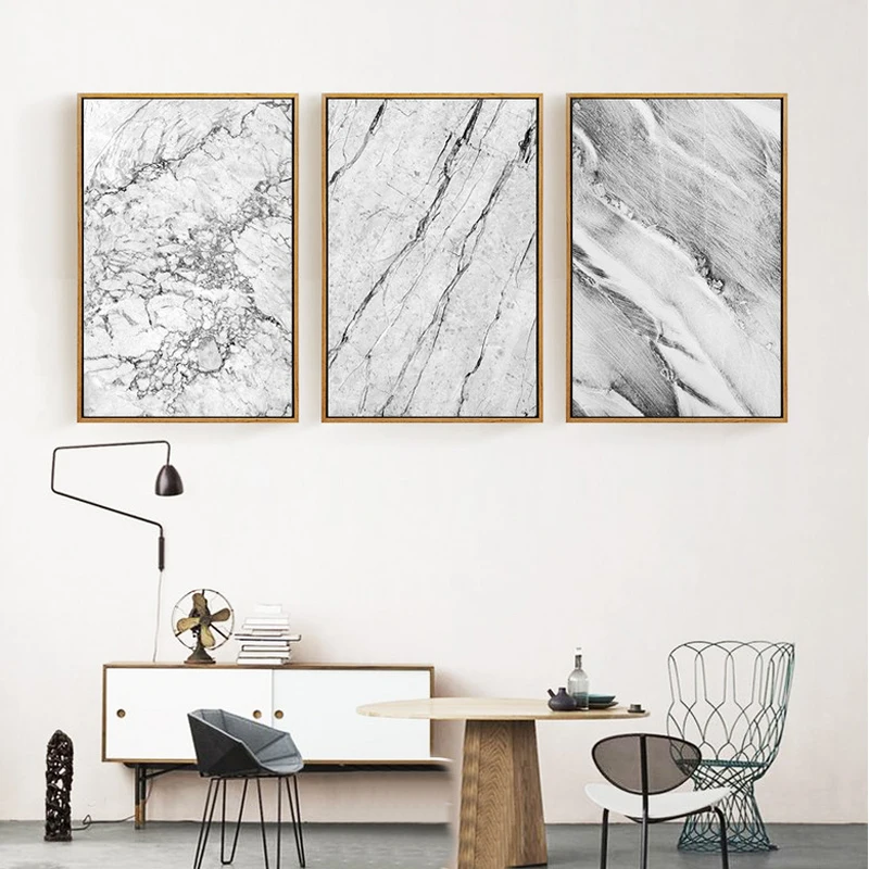 

Abstract Grey Marble Veins Canvas Paintings Nordic Posters And Prints Pop Wall Art Pictures For Living Room Home Decor NO Frame